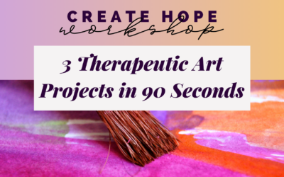 Workshop: 3 Therapeutic Art Projects